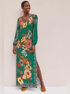 Farm Rio Farm Rio Verdor Maxi Dress | size XXS
